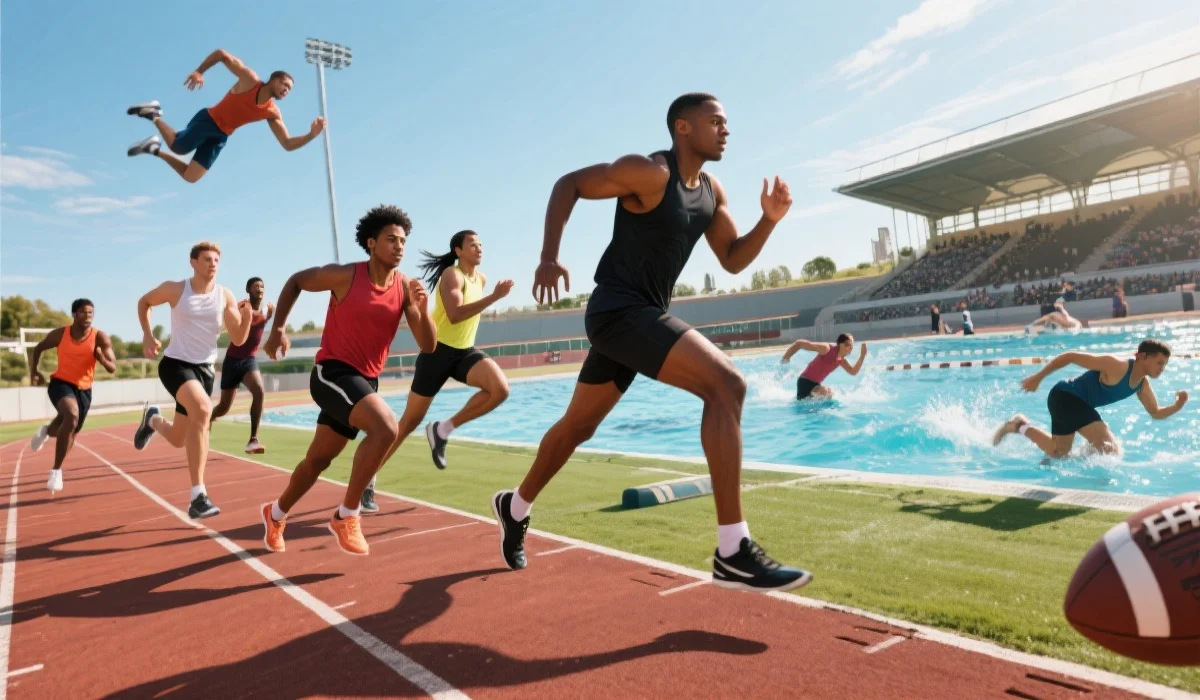 多样化的体育运动和运动员